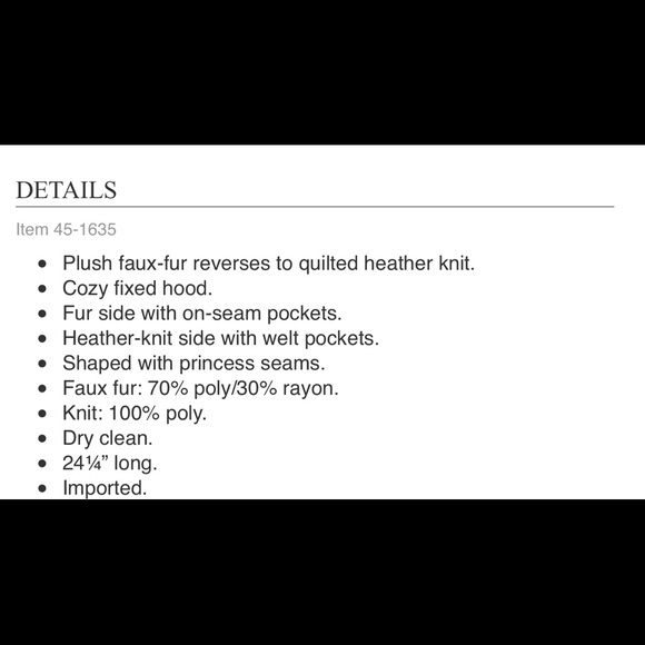 NWT 🍁 Reversible Faux-Fur Teddy Hooded Vest - Picture 4 of 5